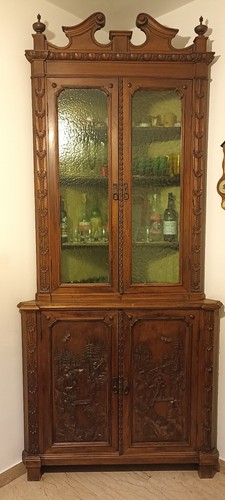 Vetrina antica artigianale