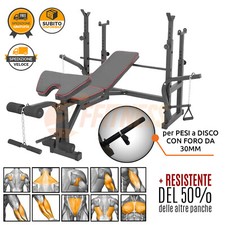 WEIGHTLIFTING BENCH MULTISTAZIONE DI ALLENAMENTO RASTRELLIERA BARBELL SQUAT RACK