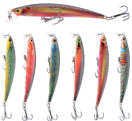 6pcs esche pesca minnow - 6pcs,