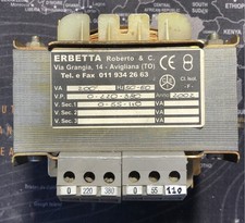 TRASFORMATORE LAMELLARE PRIMARIO 0/220/380 SECONDARIO 0/55/110 200VA