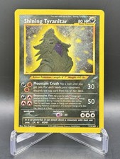 Shining Tyranitar 113/105 Neo Destiny Secret Raro Holo Vintage WOTC Pokemon TCG