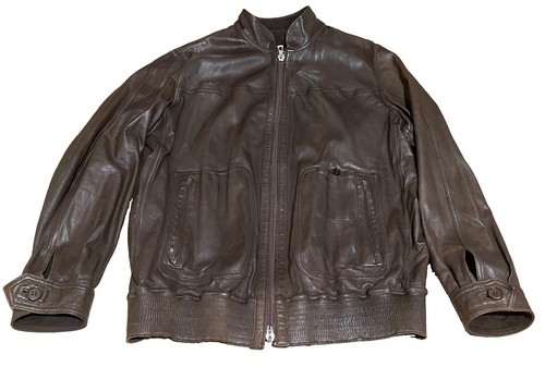 Giacca pelle marrone