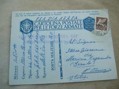 Cartolina postale franchigia - postale,
