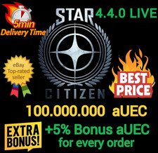 Star Citizen aUEC 5.000.000 🎁+5% di bonus🎁 Alpha UEC 4.3.2 anteprima live