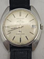 Longines Ultra-Chron Automatico Cal.431 Funzionante Plexiglass Da Sostituire 