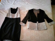 Vestito da cerimonia donna due pezzi giacca e vestito lungo elegante matrimonio