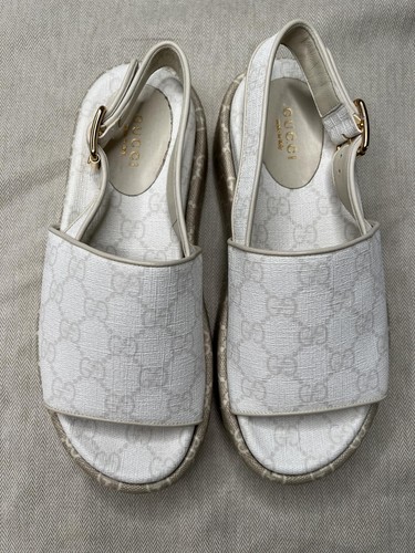 Sandali gucci bianchi in - sandali, gg