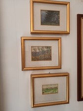 Tre Quadretti "Paesaggi" del pittore G. Caramella anni '50