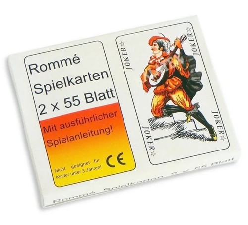 Carte gioco romme set 55 - carte,