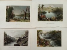 Lotto 4 Paesaggi di Montagna Incisioni Vari autori Metà 800