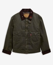 [Nuovo con etichette] Giacca Barbour x Levi's Type II in cotone cerato, taglia S