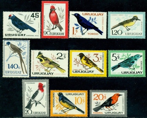 Uruguay 1962 uccellini