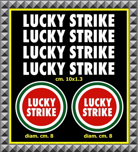 Adesivi lucky strike tutte - adesivi,