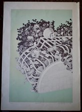 Litografia di Giuseppe Grosso - Balcone (50x70)