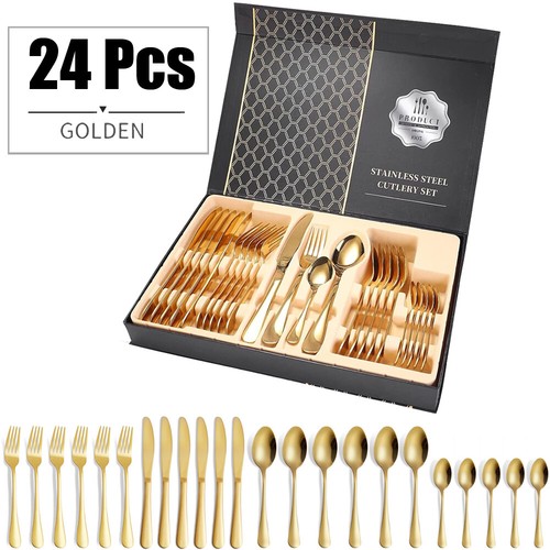 Set posate oro pezzi - oro, 24