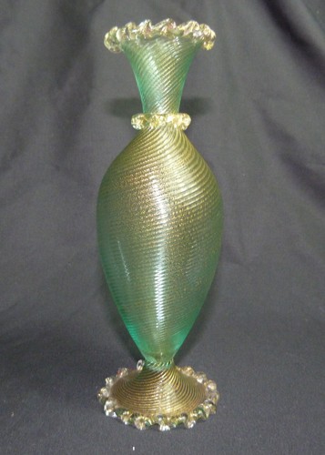 Vaso spirale avventurina di - a,