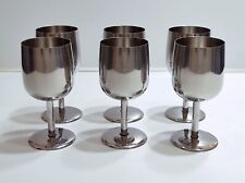 Coppe Champagne calice da vino cocktail Inox servizio di bicchieri 6 persone