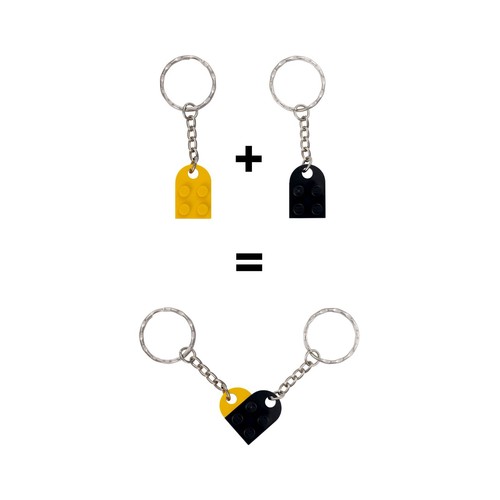 Heart keyring keychain made - heart,