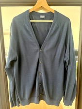 Cardigan uomo Drumohr blu navy taglia 54 originale made in Italy (cashmere/cotone)