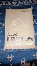 Isotta Fraschini 1947 autocarro catalogo ricambi originale spare parts catalogue