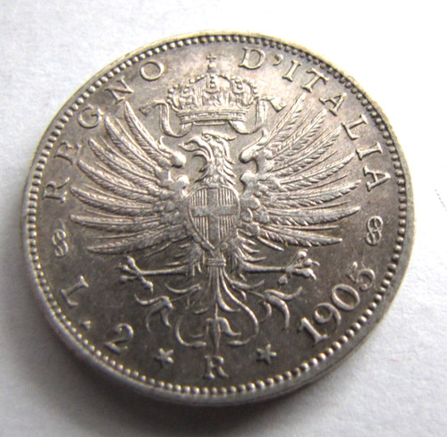 Italy km33 lire 1905 sharp - italy,