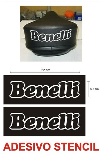 Adesivo stencil benelli - adesivo, logo
