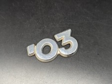 TOYOTA YARIS '03 03 3 LOGO SIGLA EMBLEMA FREGIO STEMMA SCRITTA BADGE TARGA NOME