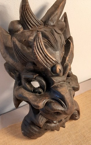 Maschera legno etnica - maschera,