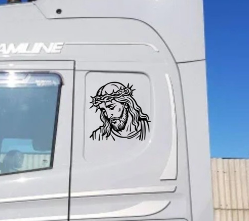 Adesivi cabina camion volto - adesivi,