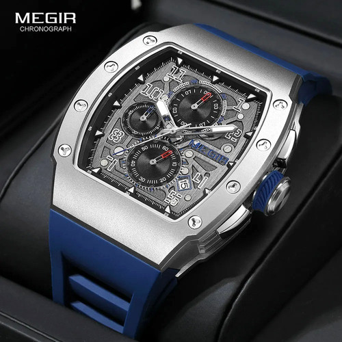 43mm megir orologio quarzo - 43mm,