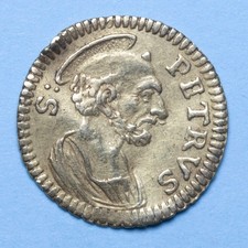 BENEDETTO XIV 1/2 SCUDO ROMANO 1740 BB ORO GOLD COIN PAPAL STATE NUMISMATICA