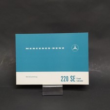 Libretto Betriebsanleitung auto Mercedes Benz 220 Coupé Cabriolet, 1965