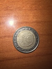 Moneta 2 euro omino stilizzato con simbolo € del Belgio 1999-2009