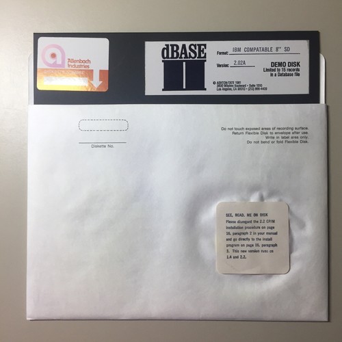 Floppy disk vintage - , dbase