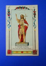 Santino Cartolina San Giovanni Battista venerato in Pozzallo Ragusa Sicilia VG