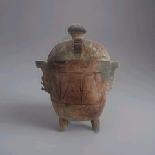 Vaso Cinese Antica Dinastia Giada Contenitore Rituale Vaso Con