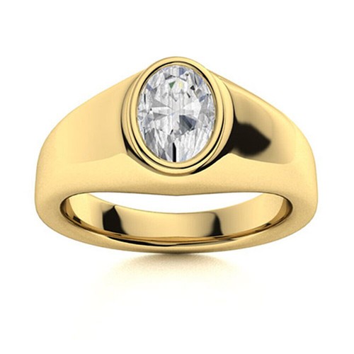Anello uomo oro giallo - da, in