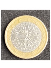 1 euro moneta rara Liberte legalite Fraternite 2002 da collezione