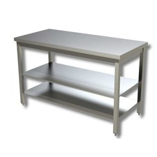 Tavolo 140x70x85 acciaio inox