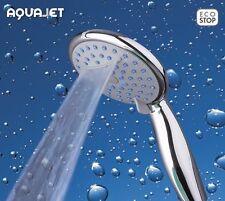 DOCCETTA DOCCINO SOFFIONE DOCCIA AQUAJET EFFETTO CASCATA Ø 12 CM  3 GETTI + STOP