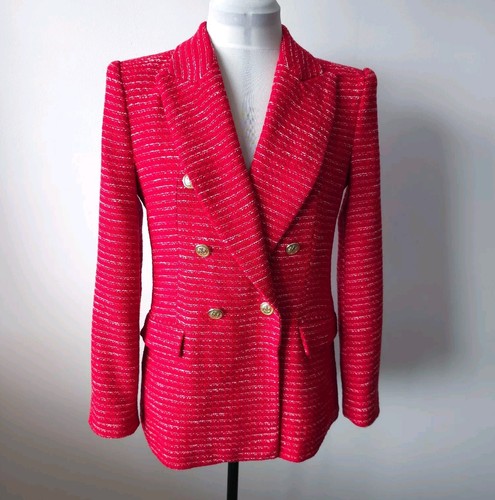 Giacca blazer zara rosso - giacca,