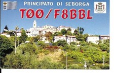 QSL 2013 Seborga   radio card