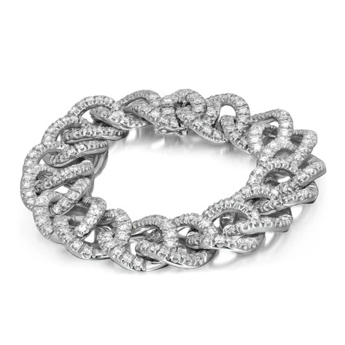 Bracciale catena maglia - , cubana