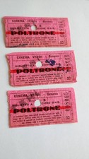 Cinema Verdi Genova 3 biglietti Poltrone obliterati