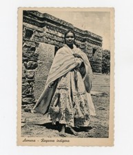 Fascismo AOI Abissinia Colonia Eritrea Asmara Donna Cartolina Viaggiata 1940