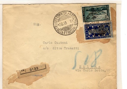 Storia postale raccomandata