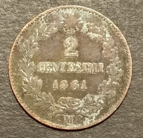 Centesimi lire valore 1861 - 2,