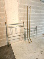 LETTO SINGOLO IN FERRO BATTUTO MODELLO CUORE CON SFUMATURE ORO VERDE NERO AVORIO