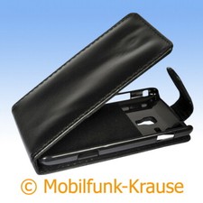 Flip Case Etui Handytasche Tasche Hülle f. Samsung Omnia M (Schwarz)