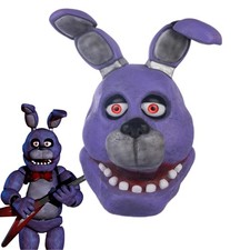 Maschere cosplay Five Nights at Freddy FNAF Bonnie coniglio lattice testa intera Halloween